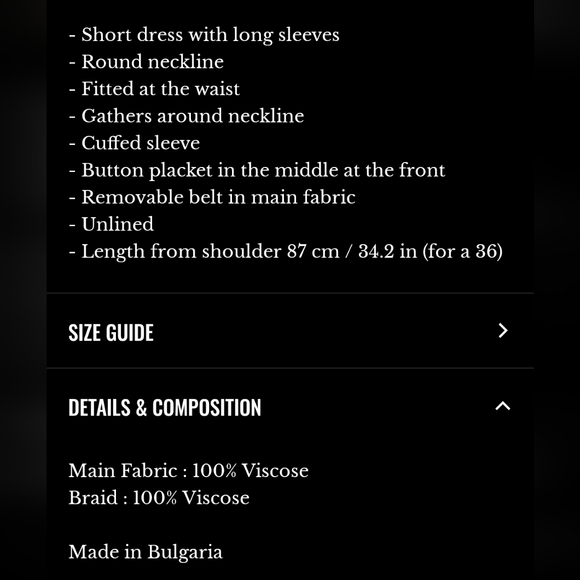 Sezane Merry Black and White Floral Long Sleeve Dress - Picture 6 of 6